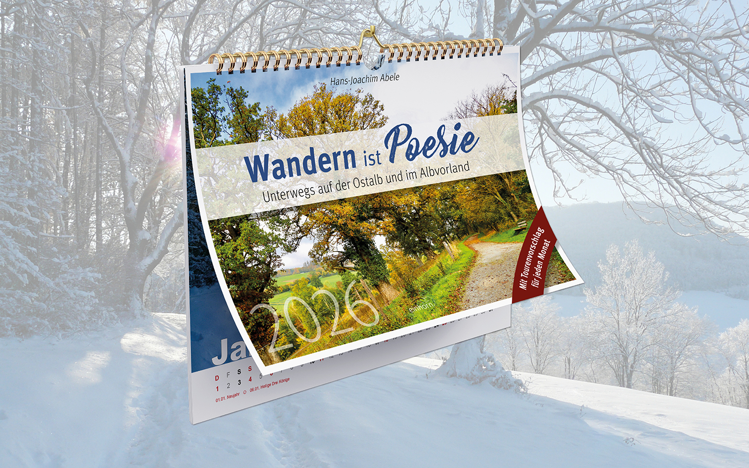 Kalender 2026 Wandern ist Poesie